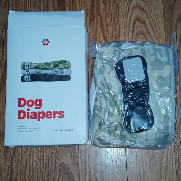 Pet Parents Premium Washable Dog Diapers (3pack) of Female & Male  Sz XL NEW - Picture 1 of 6